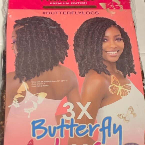 Janet Collection Nala Tress Locs Synthetic Hair Crochet Braid Loop 3x Butterfly - Picture 4 of 4